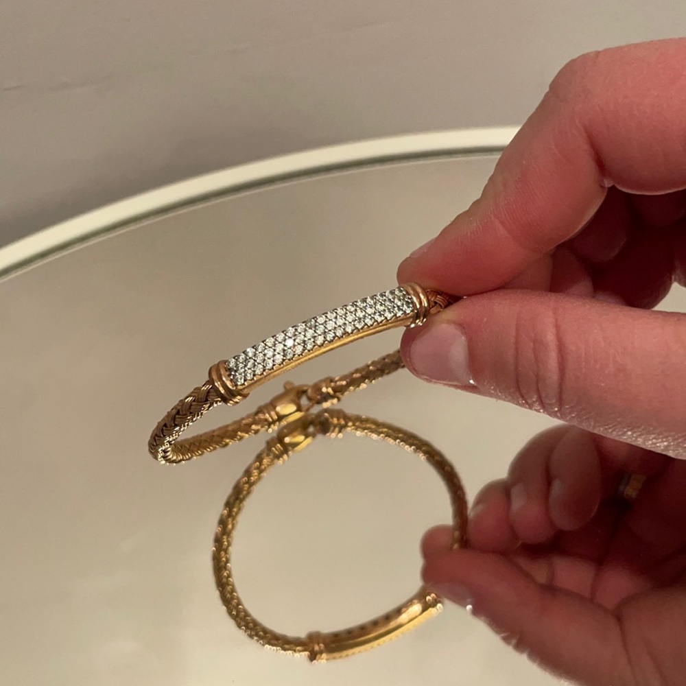 Bronza allure rose bracelet bangle